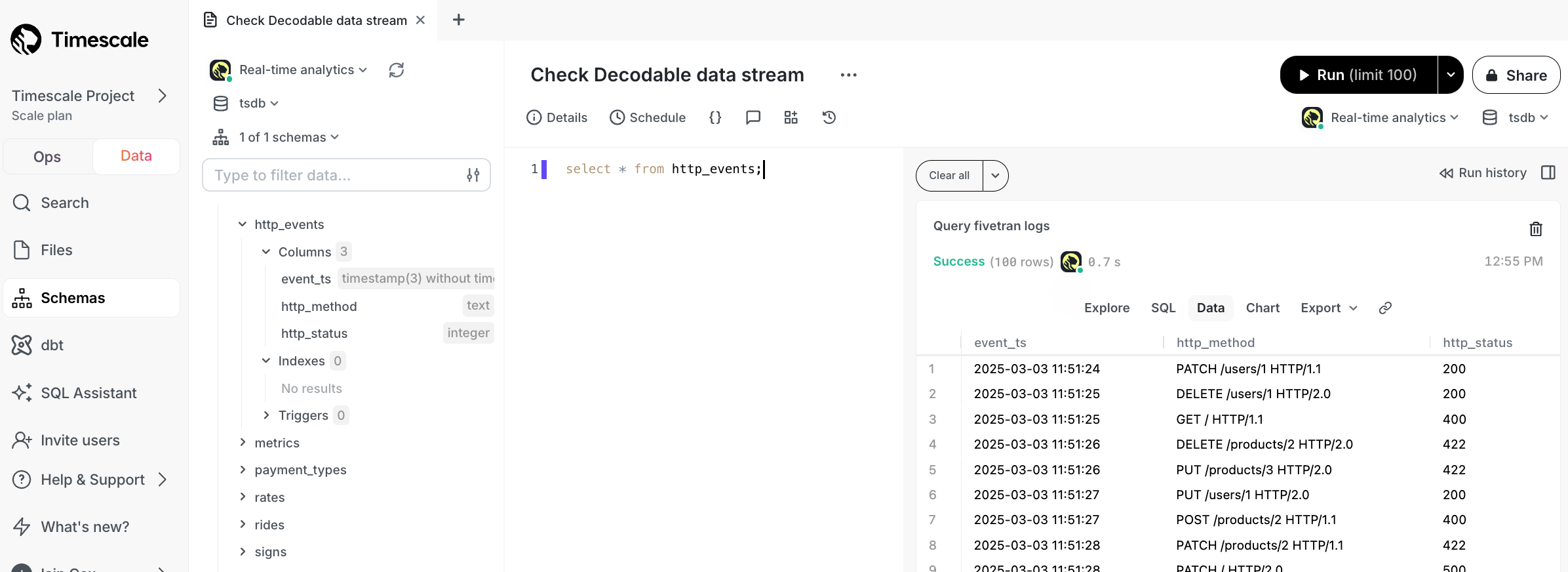 Decodable workflow