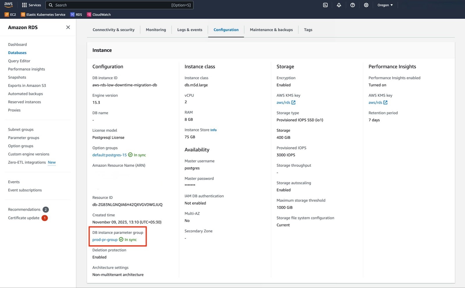 Know your DB parameter group