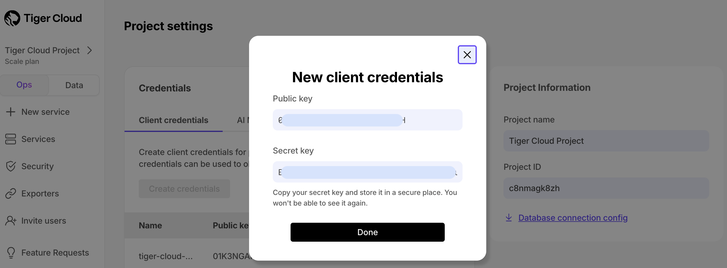 Retrive the service id in $CONSOLE
