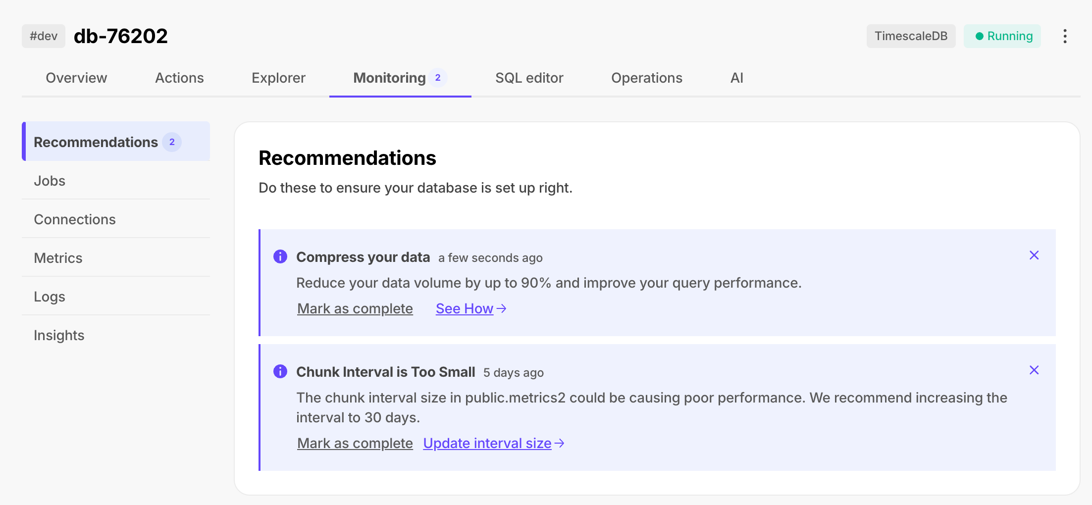 Recommendations