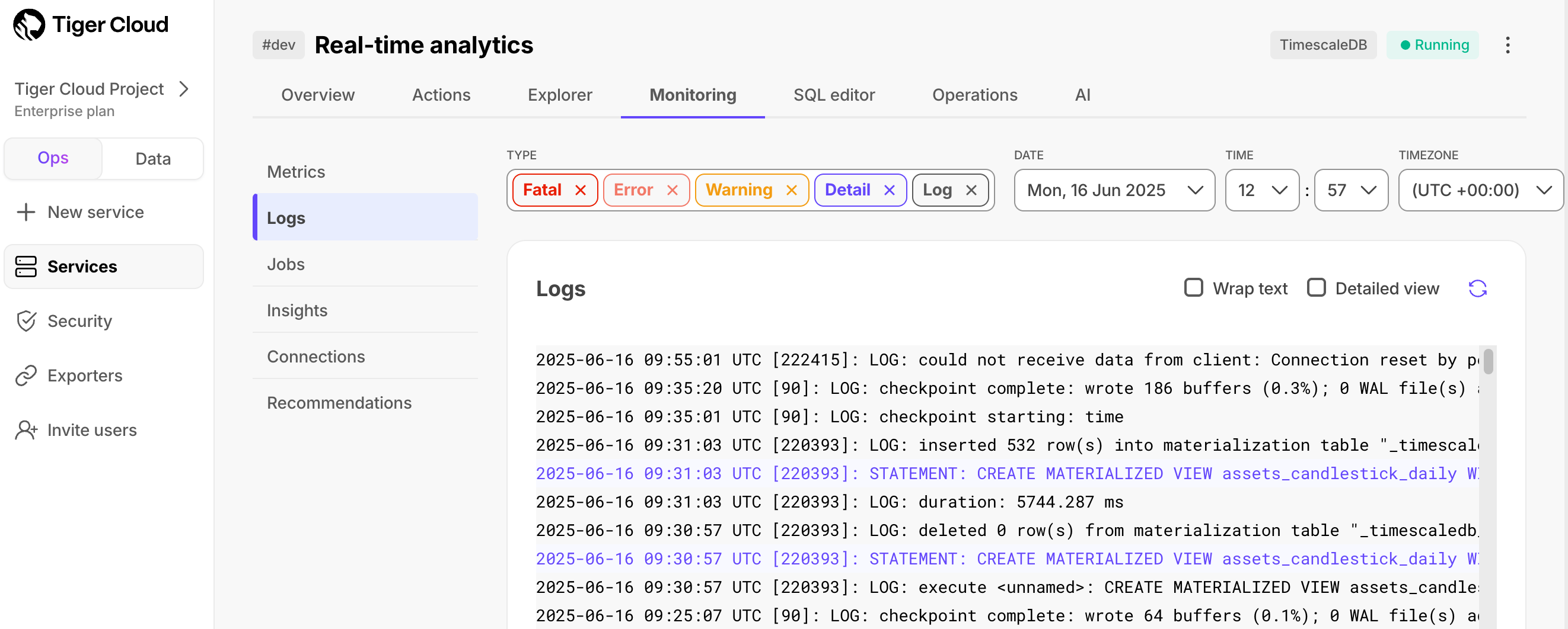 Find logs faster