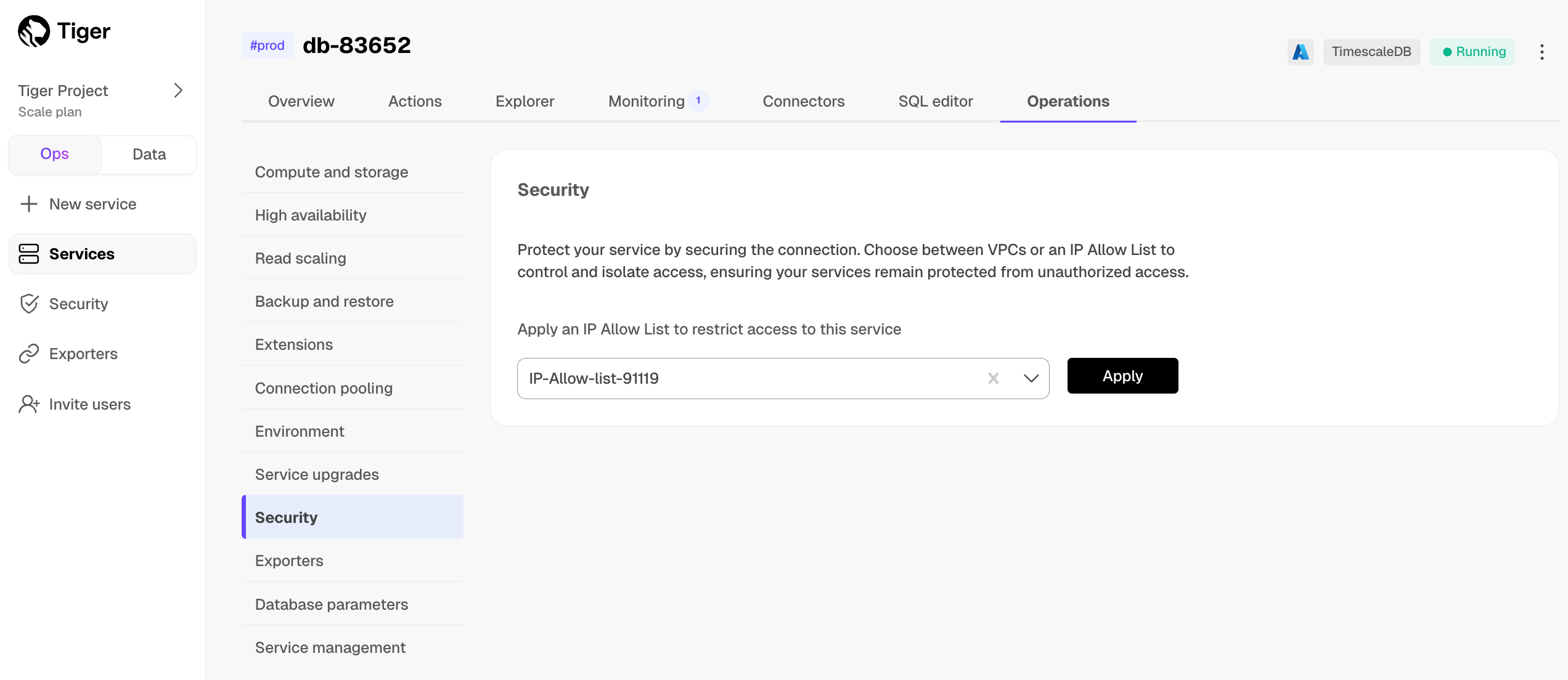 Attach IP allow list