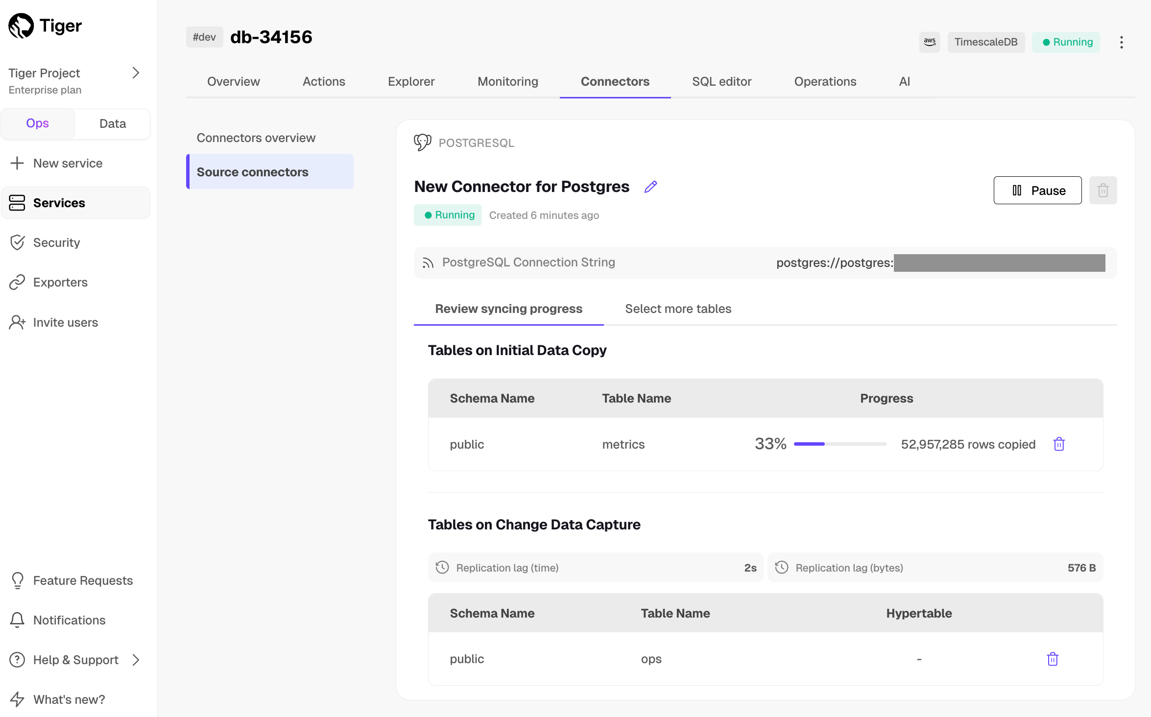 Edit a Postgres connector