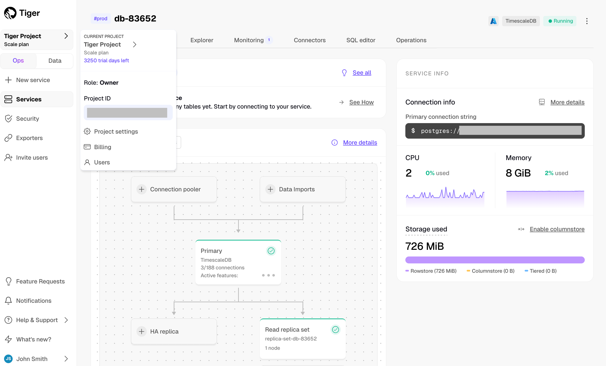 Retrive the project id in $CONSOLE