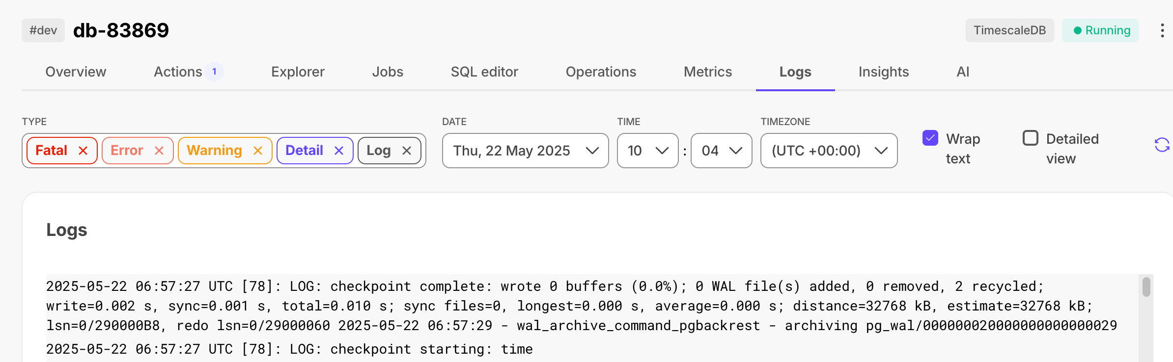 Find logs faster