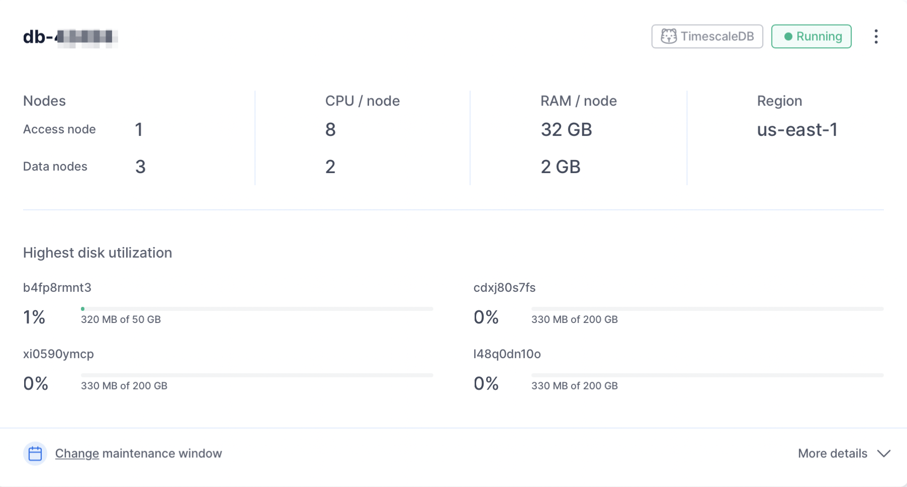 TimescaleDB running multi-node service